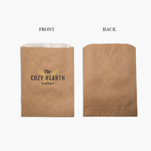 Bolsa de papel Kraft de nuevo diseño, embalaje de alimentos, verduras, duradero, grueso, respetuoso con el medio ambiente, marrón para llevar - Product Image 6