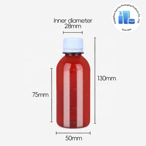 도매 150ml PET 플라스틱 화장품 눈금 표시 투명 병, 스크린 인쇄 - Product Image 2