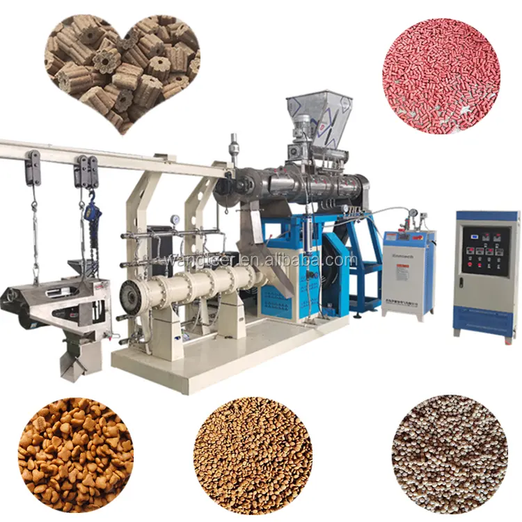 1000-2000kg/h Animals Feed Making Machine Manufacturer Food Dog Floating Fish Pellet Extruder