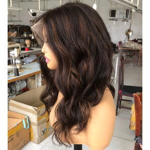 Parrucca Lace Front con Capelli Umani Ondulati Classici Castano Scuro, Attaccatura Naturale, Capelli Grezzi Premium per Occasioni Speciali - Product Image 3
