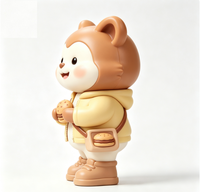 Figurine d'art personnalisée en forme d'écureuil, statue de personnage de dessin animé en PVC et ABS, fabrication OEM en Chine, figurine personnalisée pour la vente en gros de produits de marque