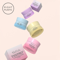 RiGHT PLASTIC PC Desain Baru Bentuk Kerucut Wadah PP Berwarna 30-100ml Wadah Kosmetik Krim Wajah Krim Mata Lip Balm Lulur Tubuh Wadah Kosong