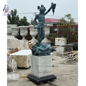 Gran exterior famoso griego romano clásico famoso bronce Perseus estatua con la cabeza de Medusa <span class=keywords><strong>escultura</strong></span> - Product Image 3
