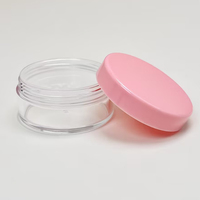 Emballage cosmétique pour maquillage, 20 g, pollen de cerisier, flacon transparent sans filtre, boîte à poudre ronde