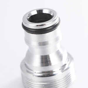 Connecteur de lavabo électroplaqué, adaptateur en alliage de zinc de 25mm pour tuyau d'eau, conception minimaliste, Installation facile - Product Image 4