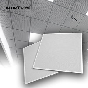 <span class=keywords><strong>Plafond</strong></span> suspendu insonorisant en aluminium thermolaqué de qualité supérieure pour la décoration intérieure des bureaux - Product Image 2