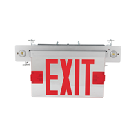 Luminaires de secours homologués pour le marché américain, panneau EXIT à éclairage périphérique, 120/277 VCA, batterie de secours Ni-MH