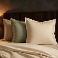 Parure de lit de luxe en coton égyptien 100% certifié à fibres longues 400TC, drap plat sur mesure, doux et personnalisable