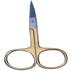 Ciseaux de Précision Professionnels ASAP en Acier Inoxydable de 3,5 Pouces pour Sourcils, Cuticules et Ongles, Poignée en Acier pour Droitiers - Product Image 2