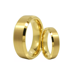 Anillos de <span class=keywords><strong>boda</strong></span> <span class=keywords><strong>originales</strong></span> al por mayor <span class=keywords><strong>para</strong></span> hombre y mujer, anillos de <span class=keywords><strong>boda</strong></span>, juego de parejas, anillo de oro amarillo de 18K, 8mm y 6mm <span class=keywords><strong>para</strong></span> parejas - Product Image 2