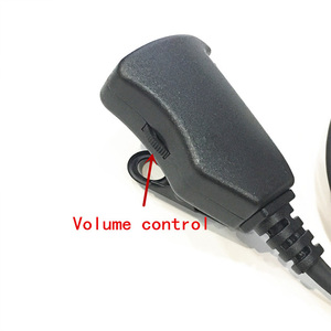 Controllo del volume di Aria morsetto del tubo grande PTT cuffia K spina per Kenwood Baofeng UV5R 888 S ecc walkie talkie - Product Image 2