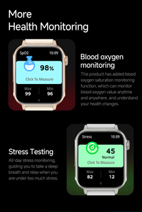 Montre connectée tendance avec port de charge Type C, appels Bluetooth, lampe torche, étanche IP67, tracker de fitness, pour homme et femme - Product Image 3