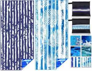 Serviette de plage grande taille en microfibre pour l'été, personnalisable avec logo et impression sur mesure, vente en gros - Product Image 2