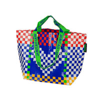 Sac de shopping en polypropylène laminé recyclé écologique et tendance, sac tissé en PP laminé avec logo personnalisé