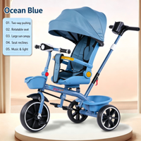 Tricycle multifonctionnel pour enfants, vélo pour bébé, poussette multi-usages pour bébé