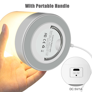 Luce <span class=keywords><strong>Notturna</strong></span> Portatile per Cameretta <span class=keywords><strong>Bambini</strong></span>, Batteria al Litio Ricaricabile 1200 mAh, <span class=keywords><strong>Lampada</strong></span> da Comodino per Neonati, Luminosità Regolabile - Product Image 3