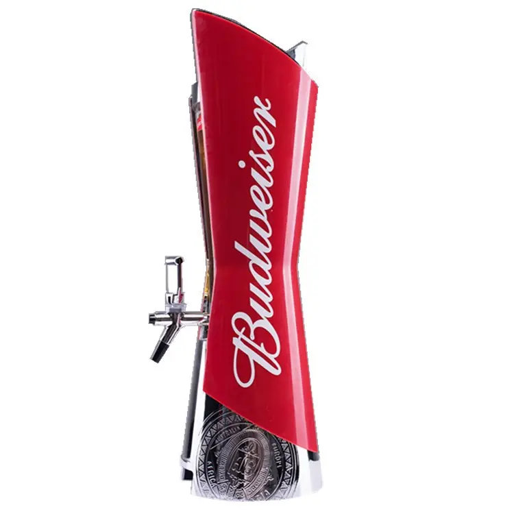 2022 Hot Selling 3L Butterfly Red Custom Bierturm Budweiser Biersp ender