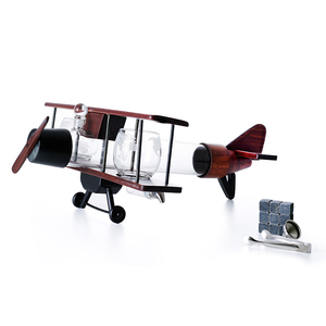 Cho nóng bán cổ điển thủy tinh máy bay phản lực Decanter Set thiết kế mới thời trang Whiskey & rượu vang đỏ chai giá thực phẩm lưu trữ & container - Product Image 2