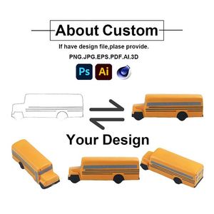 Juguetes Blandos Antiestrés de Autobús Escolar de Espuma de PU Personalizados al por Mayor de Fábrica, Promocionales, de Transporte, para Niños de 5 a 7 Años, Unisex - Product Image 5