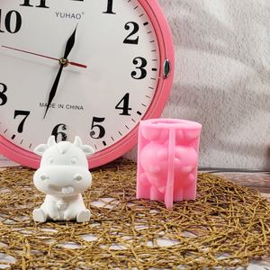 Moules de coulée en résine faits à la main pour bricolage ornements décoratifs Ins Style moules à vache en silicone W0596 - Product Image 5