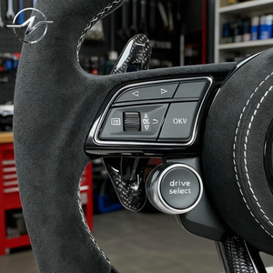 Volante de Cuero y Fibra de Carbono al por Mayor para Audi R8 Q5 Q5 2019 Rs6 C7 A5 A5 <span class=keywords><strong>2013</strong></span> A3 8y 8v <span class=keywords><strong>A6</strong></span> 2017 Tt 8n 2016 2015 S5 - Product Image 4