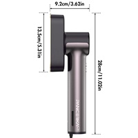 Défroisseur Vapeur Portable à Tension Large Plage, Tête Rotative Automatique, Capteur de Prise en Main, Réservoir Amovible 90ML, Vapeur Puissante pour la Maison et les Voyages
