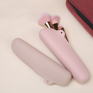 Custom Logo Printing Professional Brushes Cosmetic Pouch Bag Custom Silicone Travel <b>Makeup</b> Bag - Product Image 2