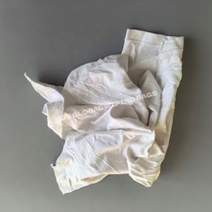 Chiffons en coton blanc, chiffons en jersey tricoté, chiffons en t-shirt, chiffons de nettoyage industriels, chiffons en coton tricoté blanc - Product Image 1