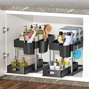Estante Multifuncional para Almacenamiento de <span class=keywords><strong>Cocina</strong></span>, Organizador Deslizante Debajo del Fregadero con Cajones - Product Image 3