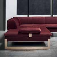 Modernes modulares Nubuk gewebe Luxus-Wohnzimmer-Sofa garnitur Werkseitig gelieferte Qualität Bequemes Kunstleder L-Form