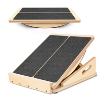 Planche d'équilibre inclinée réglable 2 en 1 en bois pour cheville et mollet, vente en gros