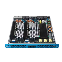 Profesyonel Ses Ekipmanları 3300 Watt 8 Ohm Büyük Güçlü 2 Kanal D Sınıfı 1U Aktif Amfi