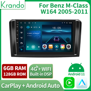 Krando đơn vị đứng đầu autoradio xe đài phát thanh GPS <span class=keywords><strong>Android</strong></span> 14.0 Player cho Mercedes Benz ml 2005-2011 hệ thống đa phương tiện không dây Carplay - Product Image 2