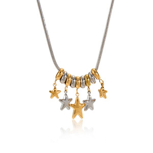 Collar con Colgante de Estrella de Acero Inoxidable, Diseño Geométrico Unisex, para Uso Casual - Product Image 5