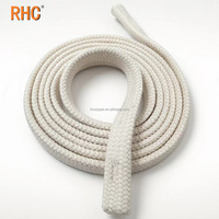 Cordon plat tressé 100 % coton robuste de 10 mm pour ceinture de pantalon et vêtement
