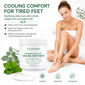 <span class=keywords><strong>Crema</strong></span> de <span class=keywords><strong>Pies</strong></span> Refrescante con Ceramida, Eucalipto y Menta, Hidratación Profunda, Alivia <span class=keywords><strong>Pies</strong></span> Secos, Agrietados y Cansados - Product Image 2