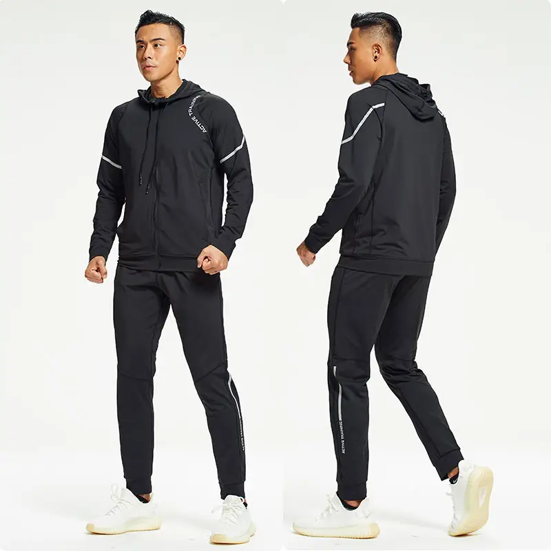 Herren Reiß verschluss Hoodies Hosen Sets Herren Trainings anzug Herren Casual Slim Fit Sportswear Herren Sweat Shirts Kleidung