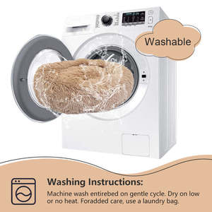 Atacado Almofada Pet Plush Soft Donut Dog Bed Acessórios Lavável Sofá Calmante Grande Personalizado Luxo <span class=keywords><strong>Cat</strong></span> Dog Pet Bed - Product Image 4