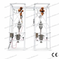 DZJX Déchargeur automatique de big-bags, station de vidage FIBC, déballageur de sacs de 1 tonne en acier inoxydable sans poussière avec PLC