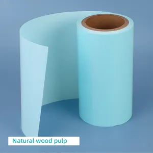 2024 חומרים ממוחזרים חדשים עמידים למים עיסת עץ נייר שחרור מצופה סיליקון כחול