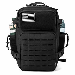 Waterproof tactical <b>backpack</b> in Oxford fabric camouflage design, nylon-polyester blend, suitable for outdoor sports and hunting - Product Image 4