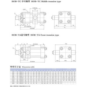 ผู้ผลิตจัดหากระบอกไฮดรอลิก HOB สำหรับงานหนัก กระบอกไฮดรอลิกแบบมีก้านดึงสั่งทำพิเศษ ขายส่ง - Product Image 4