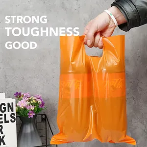 OEM Custom Printed Die Cut Plastic Shopping <b>Bag</b> With Handle LDPE Retail Carrier <b>Bag</b> Apparel Gift Packaging <b>Bag</b> Bulk Wholesale - Product Image 3