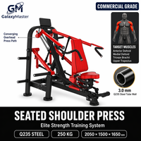 Presse à épaules assise à charge libre pour bras indépendants, équipement de musculation professionnel pour salle de sport, acier Q235 3,0 mm GM-P008-S