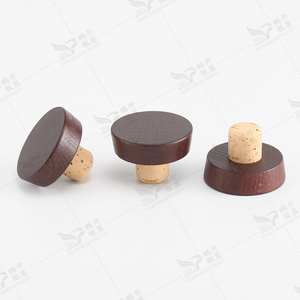 Hình dạng tùy chỉnh bằng gỗ tổng hợp nút chai Stopper Whisky rượu vang tinh thần chai thủy tinh Stopper Desgin - Product Image 6
