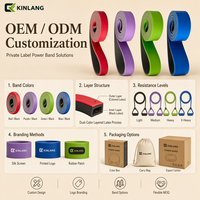 Cinturón Elástico Multicolor para Fitness, Yoga, Entrenamiento de Resistencia, Bandas de Ejercicio para Entrenamiento de Fuerza y Dominadas