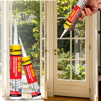 Sellador de Silicona Acética de Secado Rápido K 668, Transparente e Impermeable para Puertas y Ventanas de Vidrio, Gabinetes y Azulejos