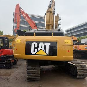 รถขุดตีนตะขาบ CAT สีเหลือง อุปกรณ์ก่อสร้างสำหรับงานหนัก - Product Image 1