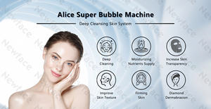 NewFace Machine Hydra de haute qualité 8 en 1 Nouvelle tendance Alice Bubble Hydro Oxygène Jet Eau Beauté Visage Micro Diamant Dermabrasion - Product Image 2