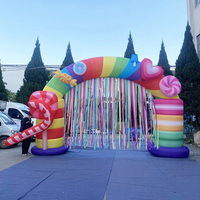 Arc gonflable de grande taille, décoration pour fête de noël, entrée pour décor de vacances